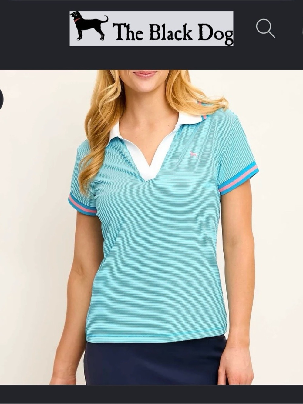 The Black Dog Women's Mizzen Retro Polo